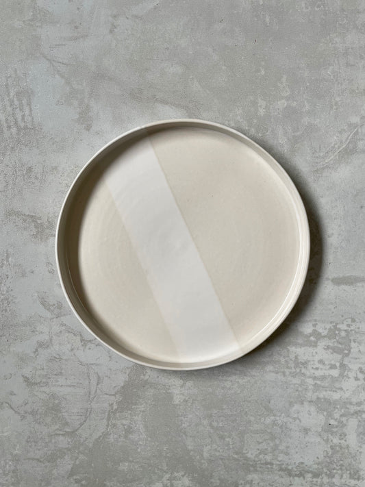 GRANDE ASSIETTE - BLANC LIGNE